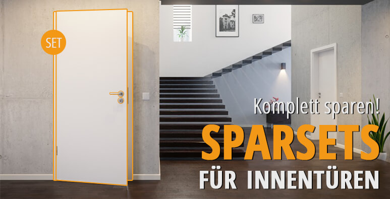 Komplettset weiße Innentür